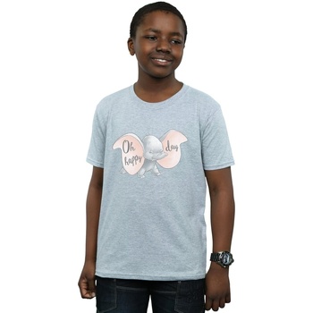 Vêtements Garçon T-shirts manches courtes Disney Dumbo Happy Day Gris