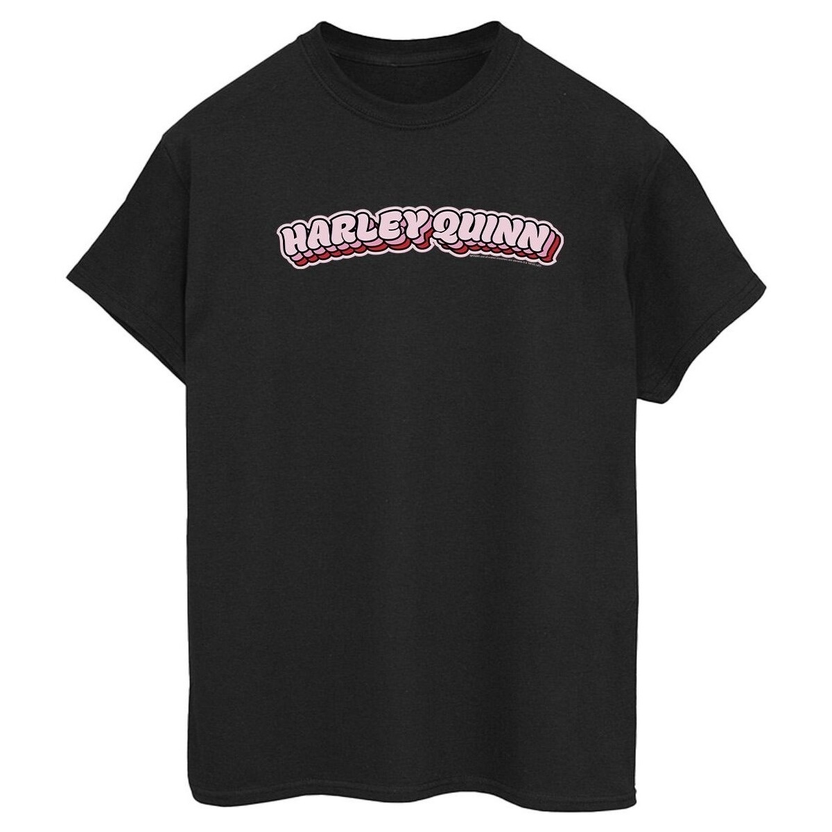 Vêtements Femme T-shirts manches longues Dc Comics Batman Harley Quinn Logo Noir