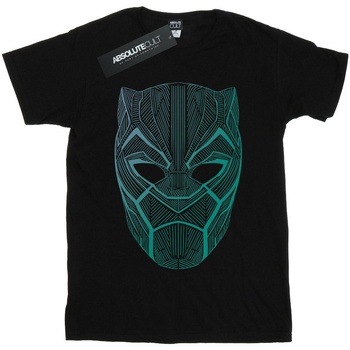 Vêtements Femme T-shirts manches longues Marvel Black Panther Tribal Mask Noir