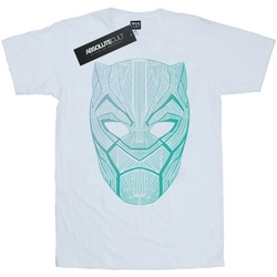 Vêtements Femme T-shirts manches longues Marvel Black Panther Tribal Mask Blanc