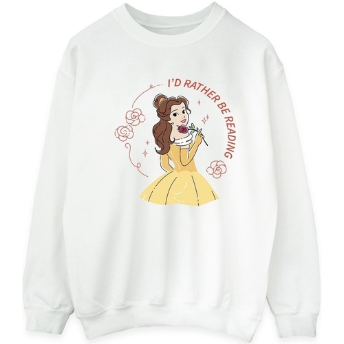 Vêtements Homme Sweats Disney Beauty And The Beast I'd Rather Be Reading Blanc