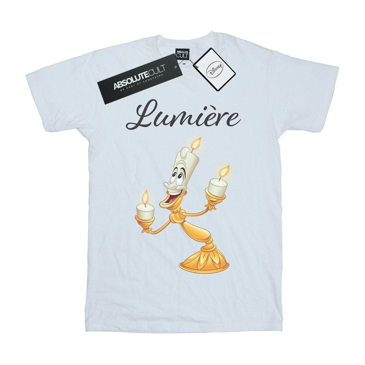 Vêtements Fille T-shirts manches longues Disney Beauty And The Beast Be Our Guest Blanc