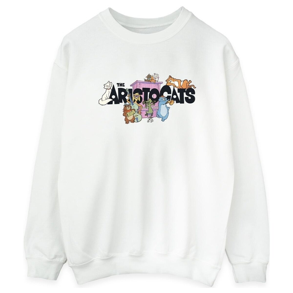 Vêtements Femme Sweats Disney The Aristocats Music Logo Blanc