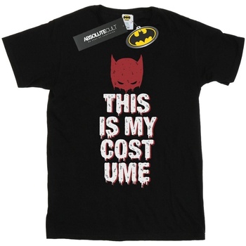 Vêtements Homme T-shirts manches longues Dc Comics Batman This Is My Costume Noir