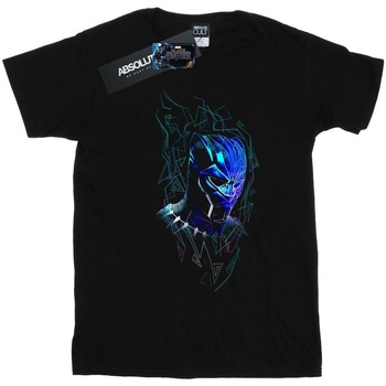 Vêtements Femme T-shirts manches longues Marvel Black Panther Neon Mask Noir