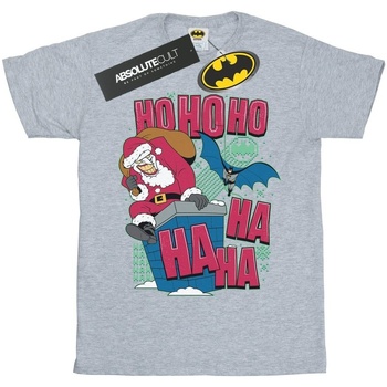 Vêtements Homme T-shirts manches longues Dc Comics Batman And Joker Ha Ha Ha Ho Ho Ho Gris