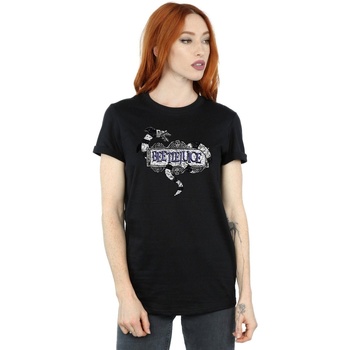 Vêtements Femme T-shirts manches longues Beetlejuice Sandworm Logo Noir