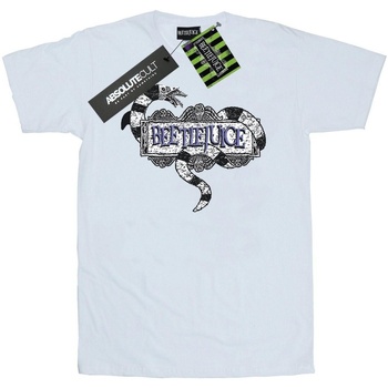 Vêtements Femme T-shirts manches longues Beetlejuice Sandworm Logo Blanc