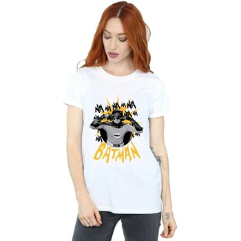 Vêtements Femme T-shirts manches longues Dc Comics Batman TV Series Nananana Blanc