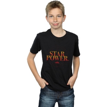 Vêtements Garçon T-shirts manches courtes Marvel Captain  Star Power Noir