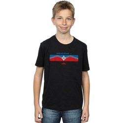 Vêtements Garçon T-shirts Pocket manches courtes Marvel Captain  Sending Noir