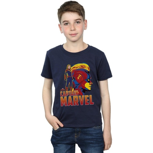 Vêtements Garçon T-shirts manches courtes Marvel Captain  Character Bleu