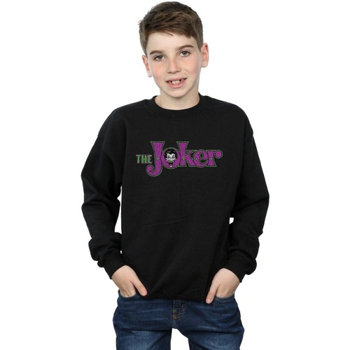 Vêtements Garçon Sweats Dc Comics The Joker Crackle Logo Noir