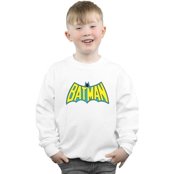 Vêtements Garçon Sweats Dc Comics Batman Retro Logo Blanc