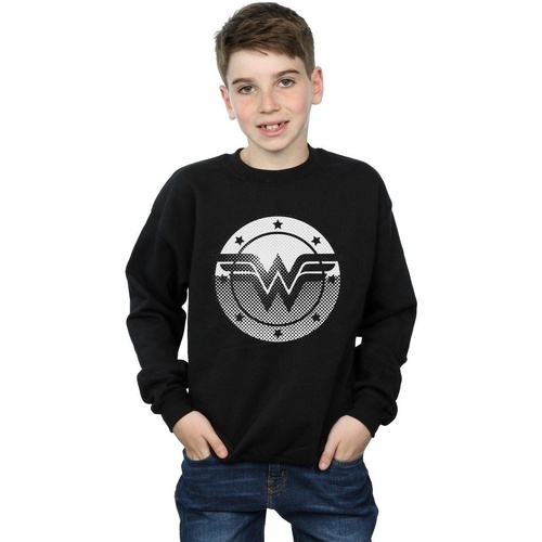 Vêtements Garçon Sweats Dc Comics Wonder Woman Spot Logo Noir