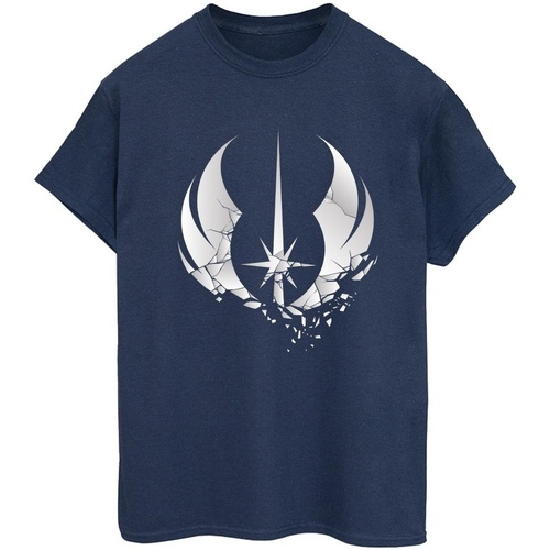 Vêtements Femme T-shirts manches longues Disney Obi-Wan Kenobi Order Fractured Bleu