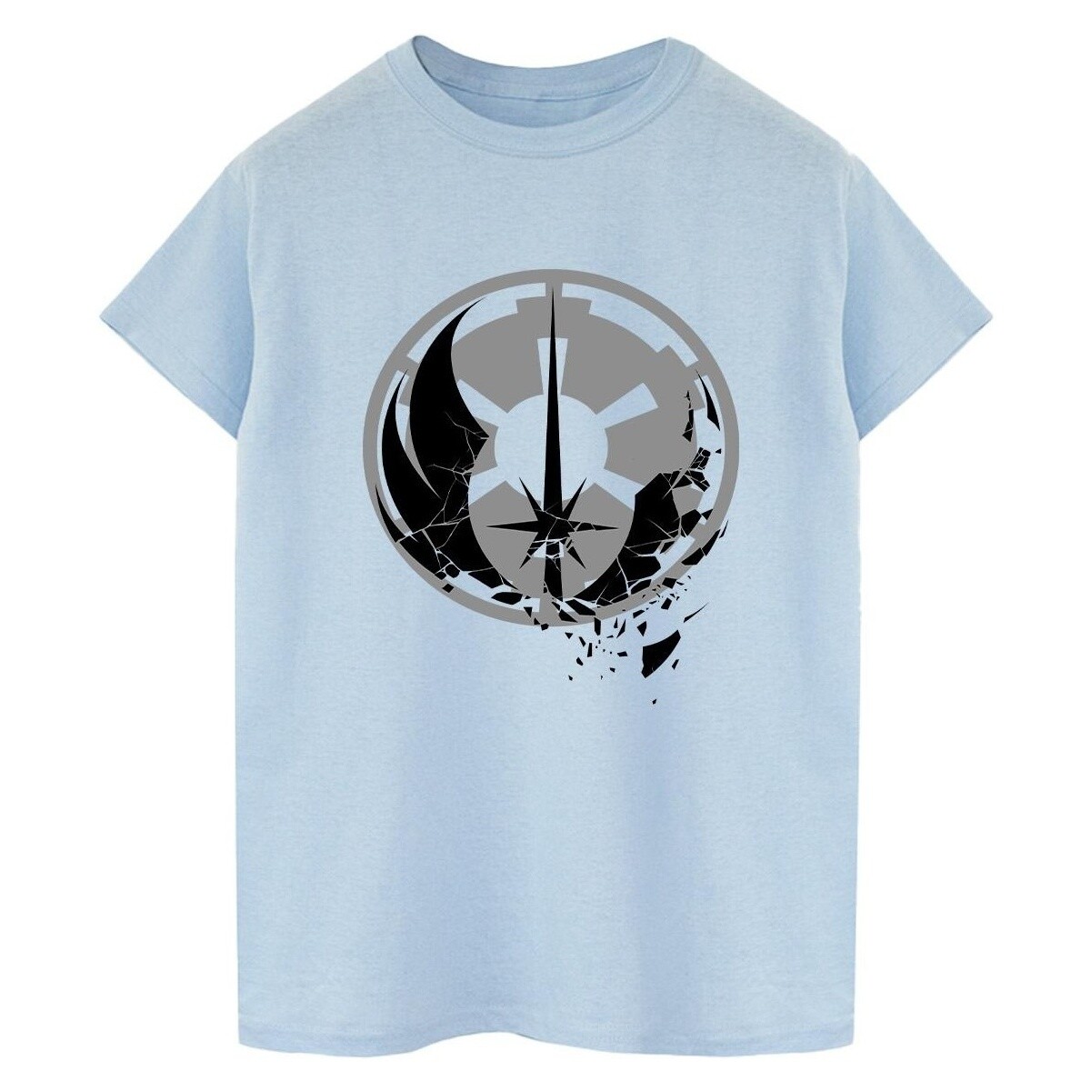 Vêtements Femme T-shirts manches longues Disney Obi-Wan Kenobi Fractured Logos Bleu