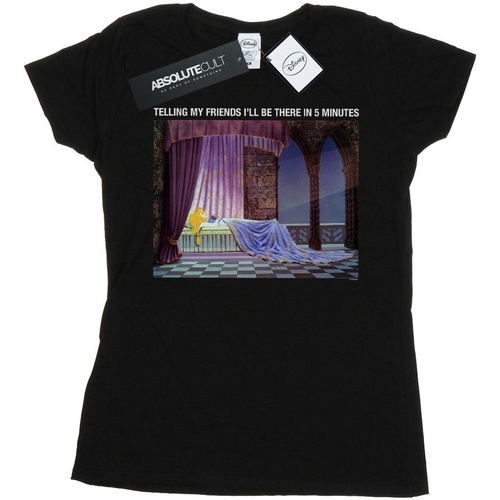 Vêtements Femme T-shirts manches longues Disney Sleeping Beauty I'll Be There In 5 Noir