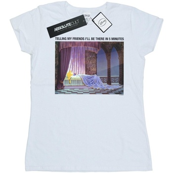 Vêtements Femme T-shirts manches longues Disney Sleeping Beauty I'll Be There In 5 Blanc