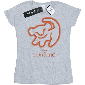 Vêtements Femme T-shirts manches longues Disney The Lion King Cave Drawing Gris