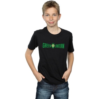 Vêtements Garçon T-shirts manches courtes Dc Comics Green Lantern Text Logo Noir