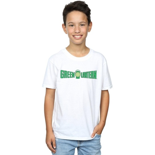 Vêtements Garçon T-shirts manches courtes Dc Comics Green Lantern Text Logo Blanc