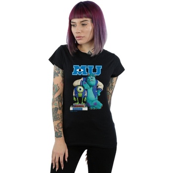 Vêtements Femme T-shirts manches longues Disney Monsters University Poster Noir