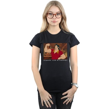 Vêtements Femme T-shirts manches longues Disney Beauty And The Beast Handsome Brute Noir
