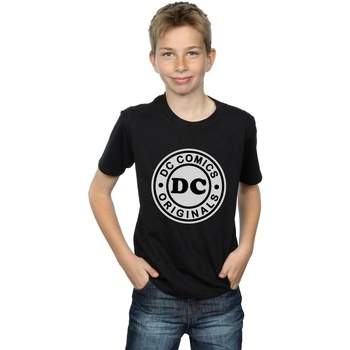 Vêtements Garçon T-shirts manches courtes Dc Comics DC Originals Logo Noir