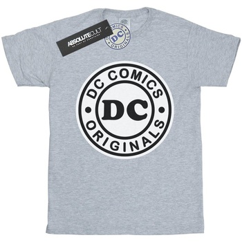 Vêtements Garçon T-shirts manches courtes Dc Comics DC Originals Logo Gris