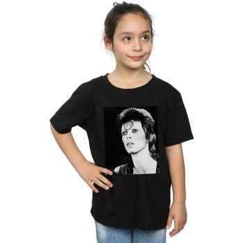 Vêtements Fille T-shirts manches longues David Bowie Ziggy Looking Noir