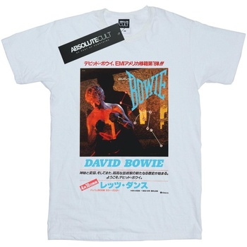Vêtements Fille T-shirts manches longues David Bowie Asian Poster Blanc