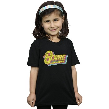 Vêtements Fille T-shirts manches longues David Bowie Moonlight 90s Logo Noir