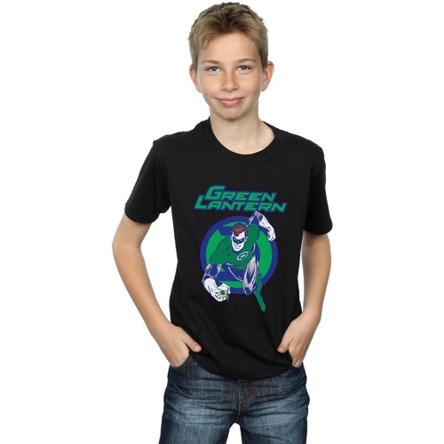 Vêtements Garçon T-shirts manches courtes Dc Comics Green Lantern Leap Noir