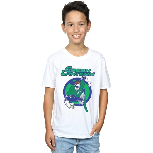Vêtements Garçon T-shirts manches courtes Dc Comics Green Lantern Leap Blanc