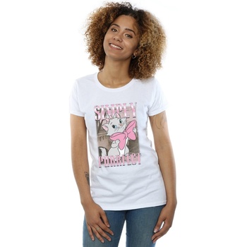 Vêtements Femme T-shirts manches longues Disney Aristocats Marie Simply Purrfect Homage Blanc