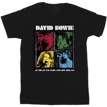 Vêtements Fille T-shirts manches longues David Bowie At The Kit Kat Club Pop Art Noir