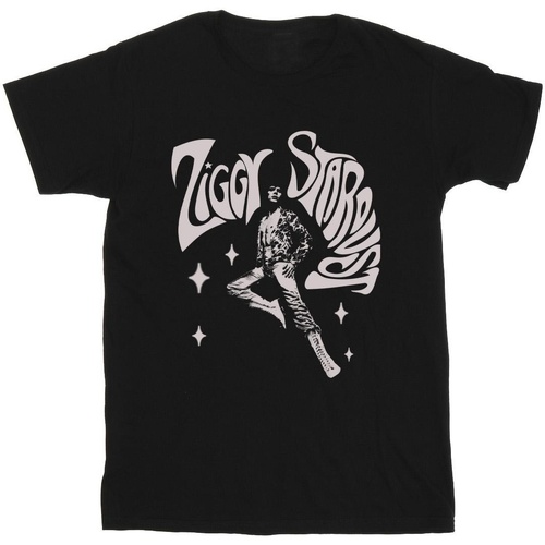 Vêtements Fille T-shirts manches longues David Bowie Ziggy Pose Noir