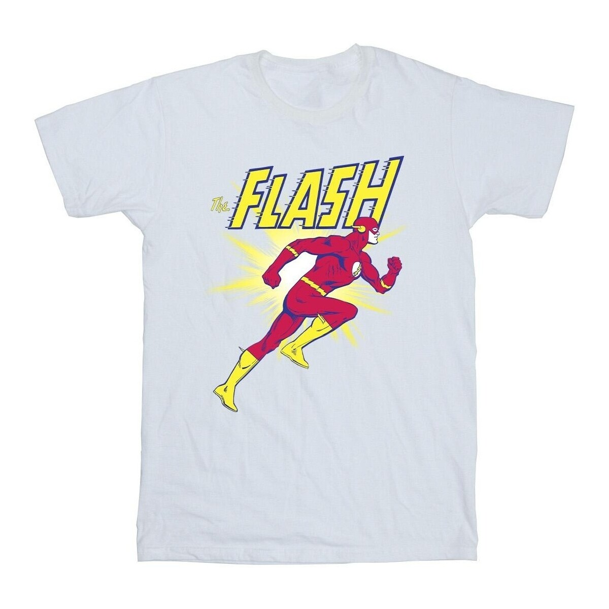 Vêtements Garçon T-shirts manches courtes Dc Comics The Flash Running Blanc