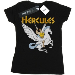 Vêtements Femme T-shirts manches longues Disney Hercules With Pegasus Noir