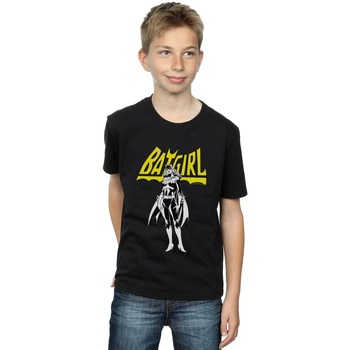 Vêtements Garçon T-shirts manches courtes Dc Comics Batgirl Pose Noir