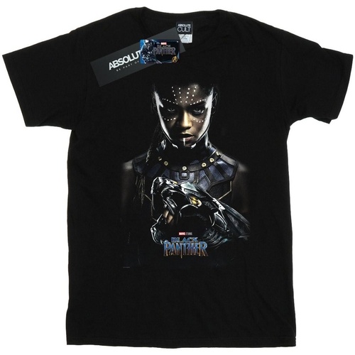 Vêtements Homme T-shirts manches longues Marvel Black Panther Shuri Poster Noir