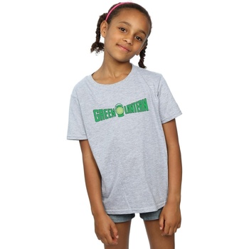 Vêtements Fille T-shirts manches longues Dc Comics Green Lantern Text Logo Gris