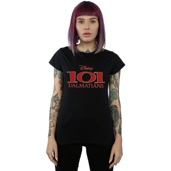 Vêtements Femme T-shirts manches longues Disney 101 Dalmatians Logo Noir