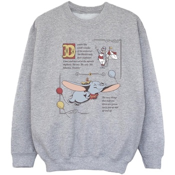 Vêtements Fille Sweats Disney Dumbo Story Book Page Gris