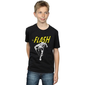 Vêtements Garçon T-shirts manches courtes Dc Comics The Flash Mono Action Pose Noir
