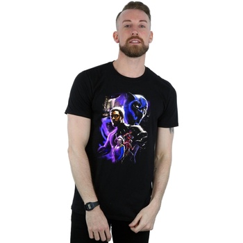 Vêtements Homme T-shirts manches longues Marvel Black Panther Character Montage Noir