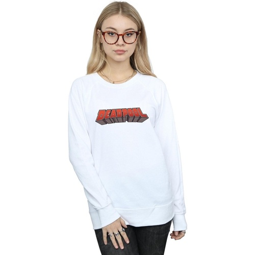 Vêtements Femme Sweats Marvel Deadpool Text Logo Blanc