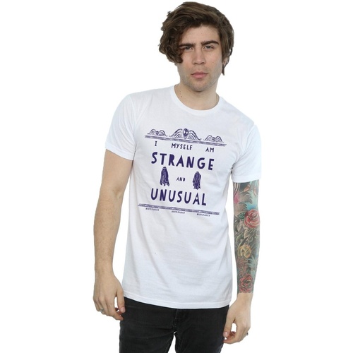 Vêtements Homme T-shirts manches longues Beetlejuice Strange And Unusual Blanc