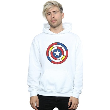 Vêtements Homme Sweats Marvel Captain America Stained Glass Shield Blanc